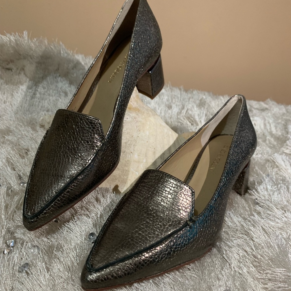 Enzo Angiolini Denna Pumps, Women's Size 6 1/2 M, Piombo Metallic